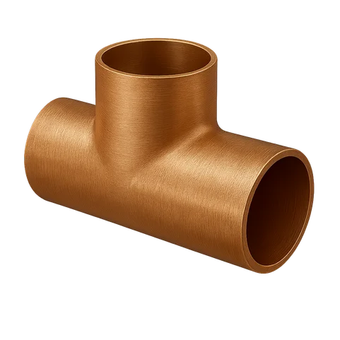 Тройник медный с направленным отводом 12 мм М1р ГОСТ 32590-2013